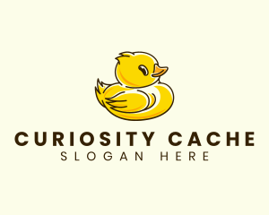 Cute Duck Chick logo design