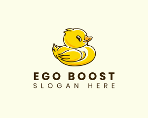 Cute Duck Chick logo design