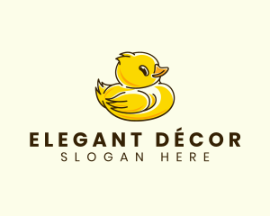 Cute Duck Chick logo design