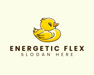 Cute Duck Chick logo design