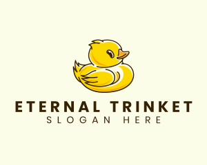 Cute Duck Chick logo design