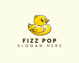 Cute Duck Chick logo design