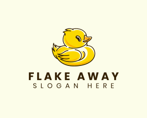 Cute Duck Chick logo design