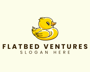 Cute Duck Chick logo design