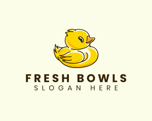 Cute Duck Chick logo design