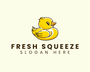 Cute Duck Chick logo design