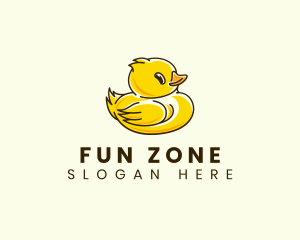 Cute Duck Chick logo design