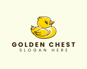 Cute Duck Chick logo design