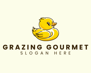 Cute Duck Chick logo design