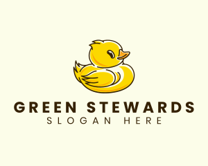 Cute Duck Chick logo design