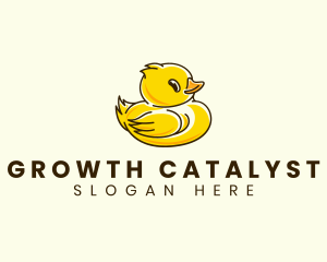 Cute Duck Chick logo design