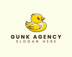 Cute Duck Chick logo design