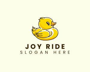 Cute Duck Chick logo design