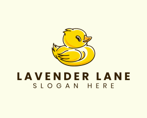 Cute Duck Chick logo design