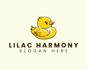 Cute Duck Chick logo design