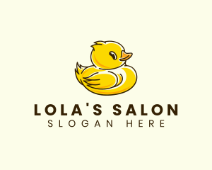 Cute Duck Chick logo design