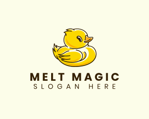 Cute Duck Chick logo design