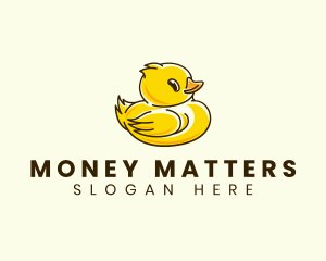 Cute Duck Chick logo design