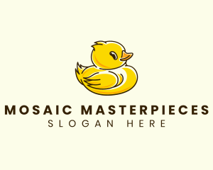 Cute Duck Chick logo design