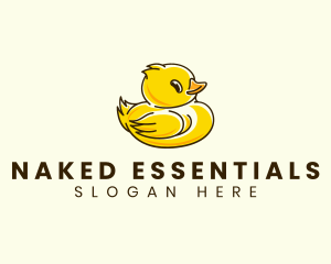 Cute Duck Chick logo design