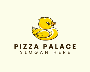 Cute Duck Chick logo design