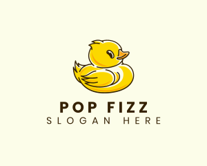 Cute Duck Chick logo design