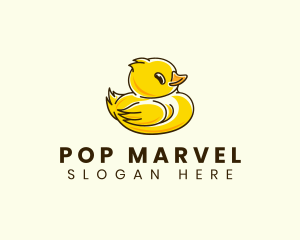 Cute Duck Chick logo design