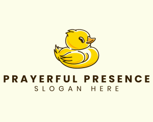 Cute Duck Chick logo design