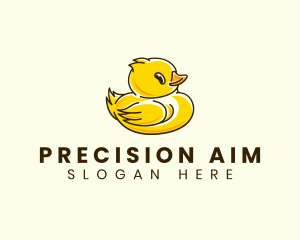 Cute Duck Chick logo design