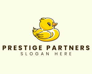 Cute Duck Chick logo design