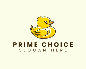 Cute Duck Chick logo design