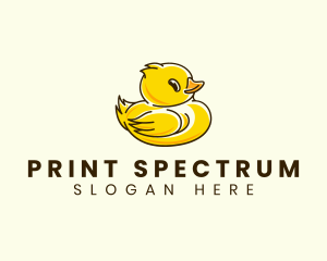 Cute Duck Chick logo design