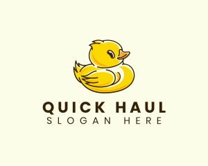 Cute Duck Chick logo design