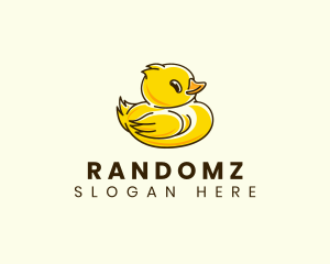 Cute Duck Chick logo design