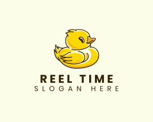 Cute Duck Chick logo design