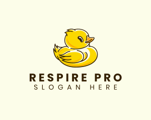 Cute Duck Chick logo design