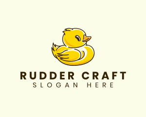 Cute Duck Chick logo design