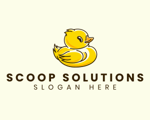 Cute Duck Chick logo design