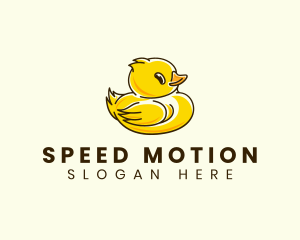 Cute Duck Chick logo design