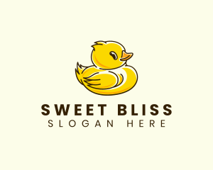 Cute Duck Chick logo design