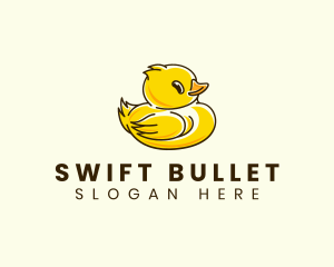 Cute Duck Chick logo design