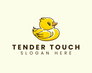 Cute Duck Chick logo design