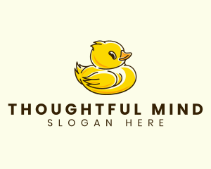 Cute Duck Chick logo design