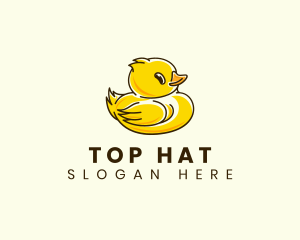 Cute Duck Chick logo design