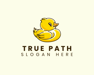 Cute Duck Chick logo design