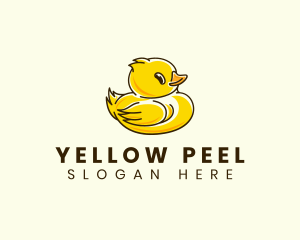 Cute Duck Chick logo design