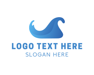 Blue Gradient Wave logo