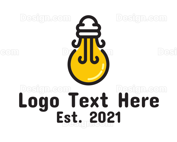 Light Bulb Jellyfish Logo