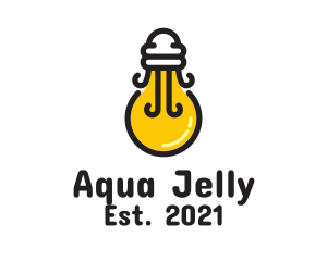 Light Bulb Jellyfish logo design