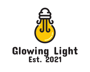 Light Bulb Jellyfish logo design